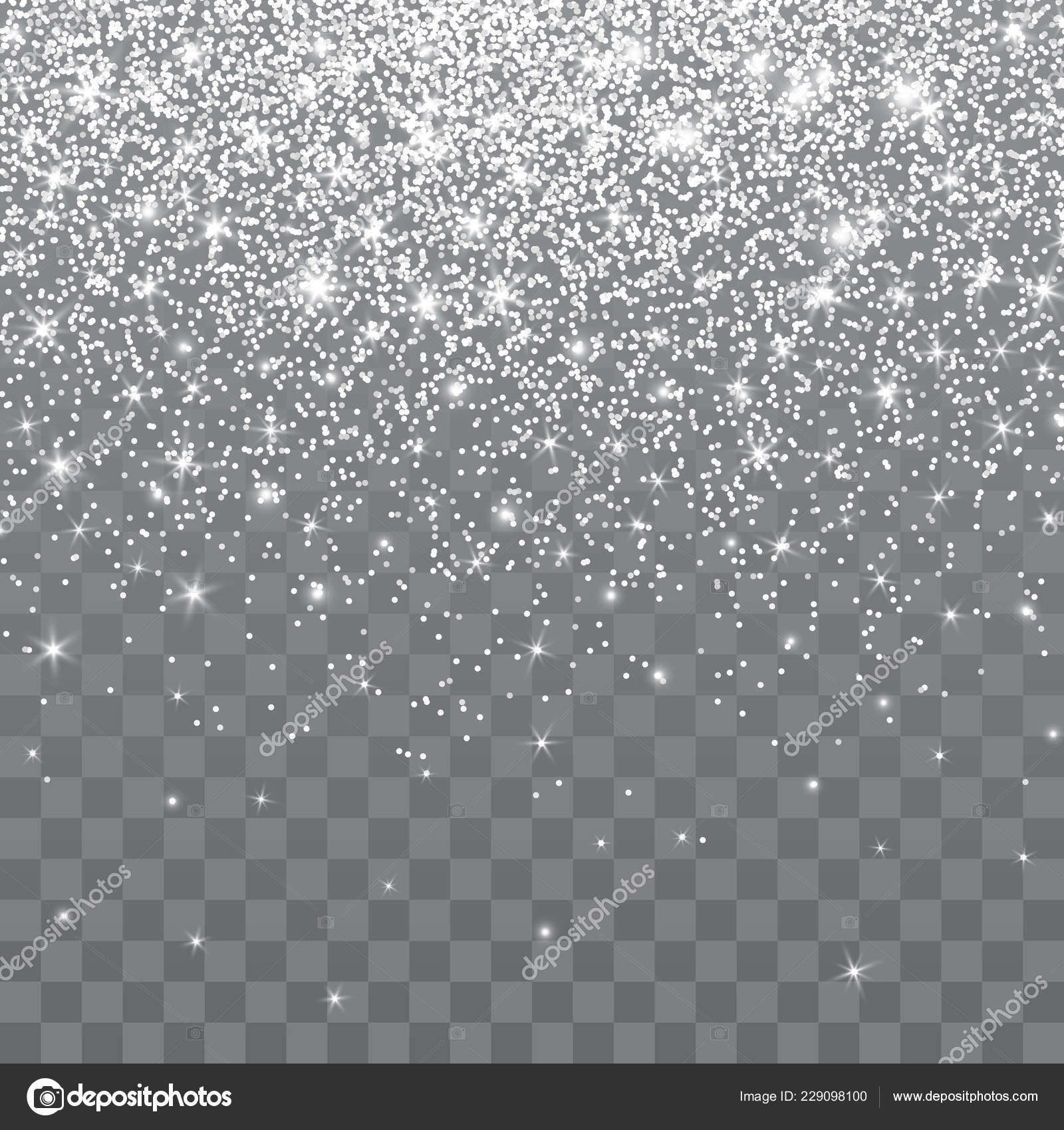Silver Glitter Sparkle Transparent Background Vibrant Background Twinkle  Lights Vector Stock Vector by ©olehsvetiukha@gmail.com 229098100